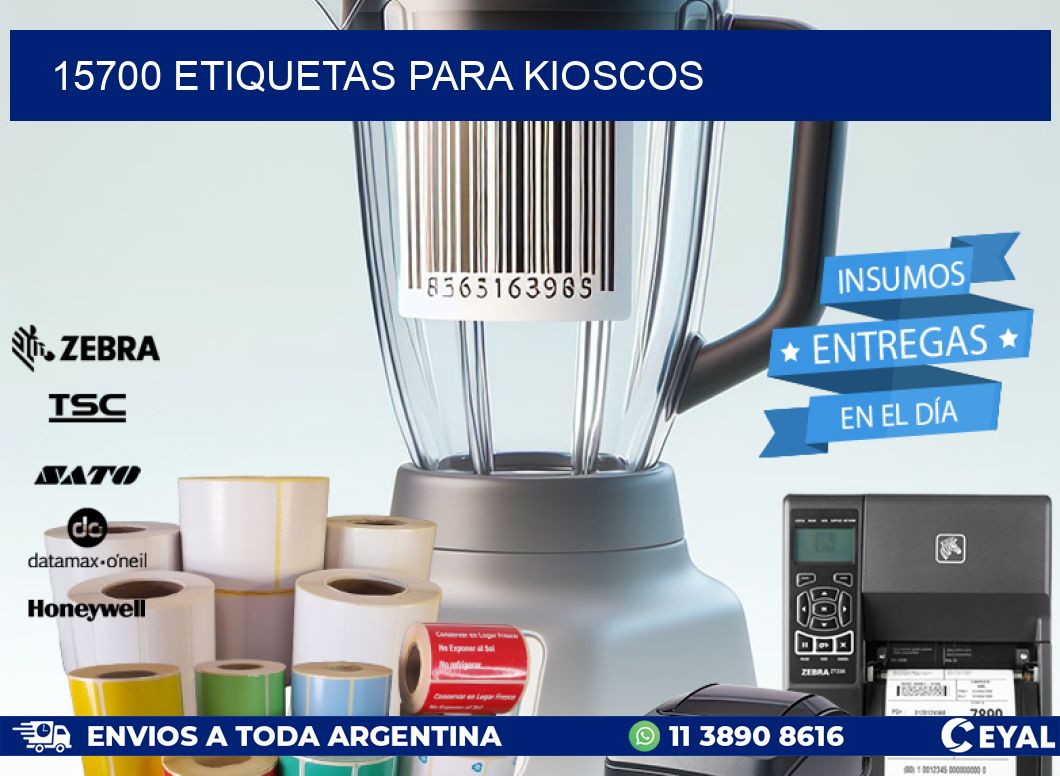 15700 ETIQUETAS PARA KIOSCOS
