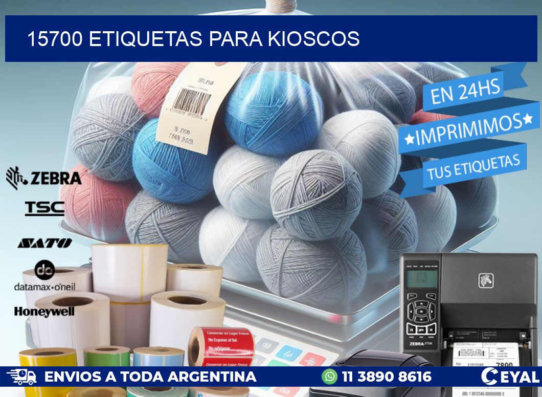15700 ETIQUETAS PARA KIOSCOS