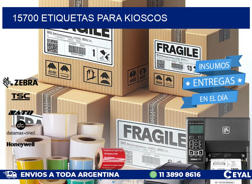 15700 ETIQUETAS PARA KIOSCOS
