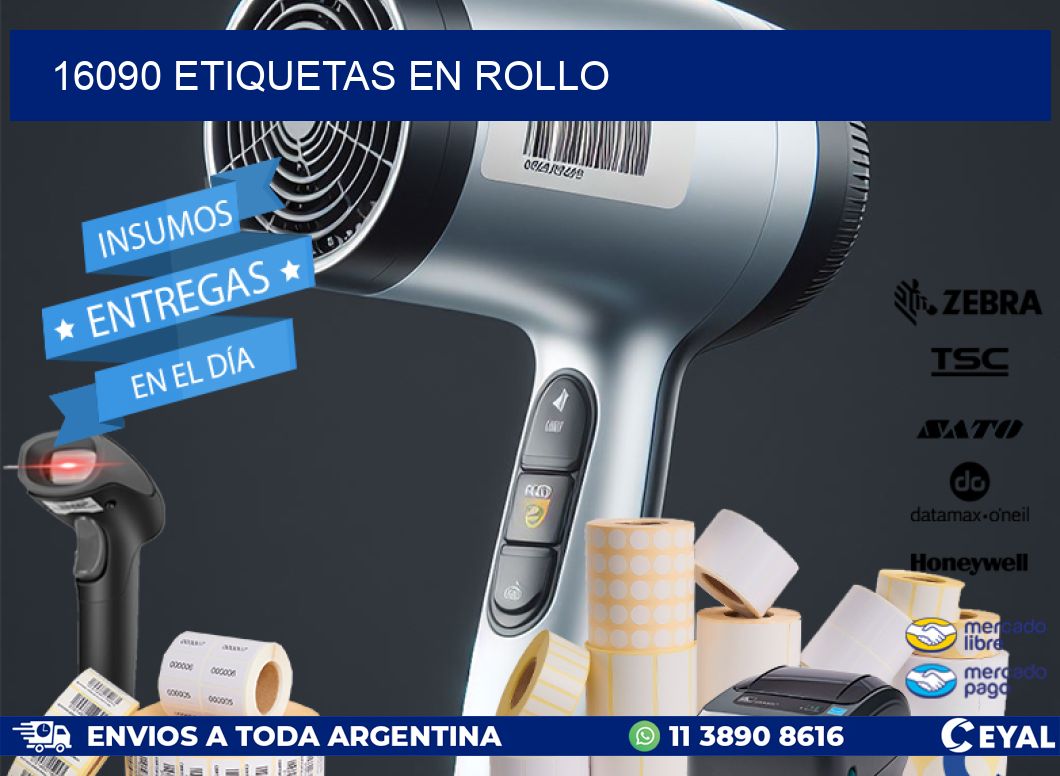 16090 ETIQUETAS EN ROLLO