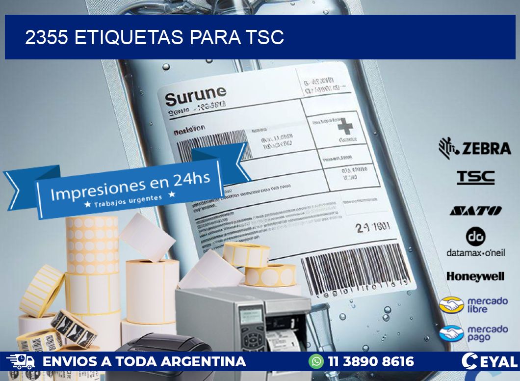 2355 ETIQUETAS PARA TSC