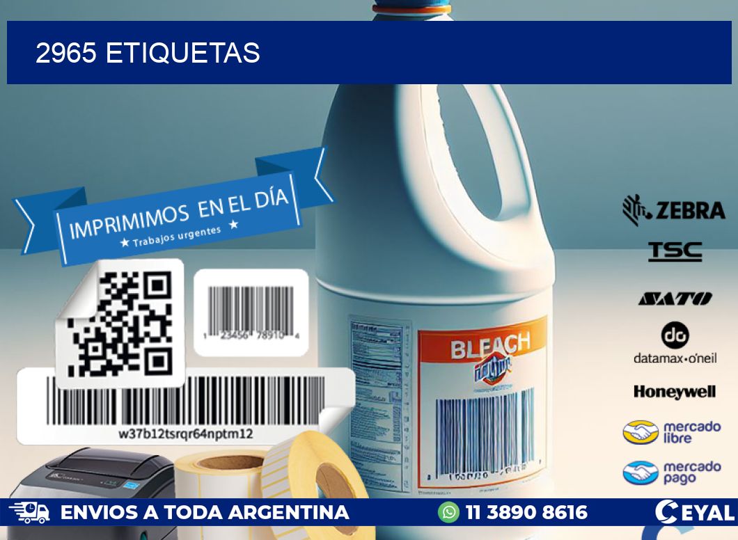 2965 ETIQUETAS