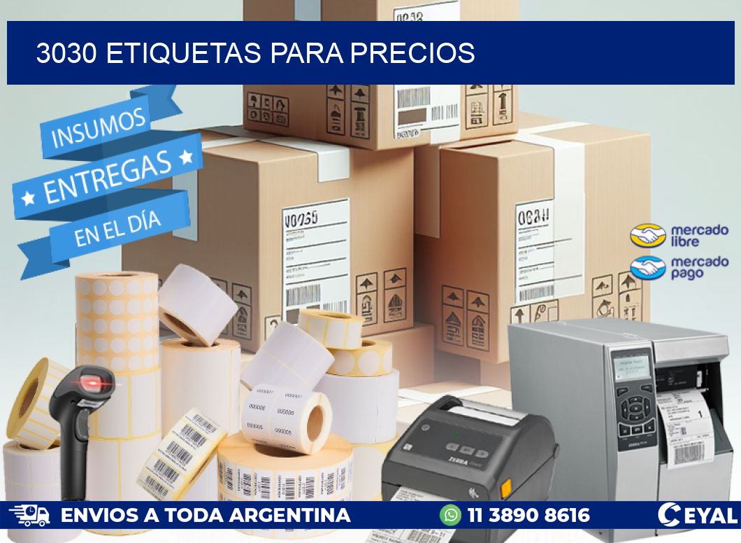 3030 ETIQUETAS PARA PRECIOS
