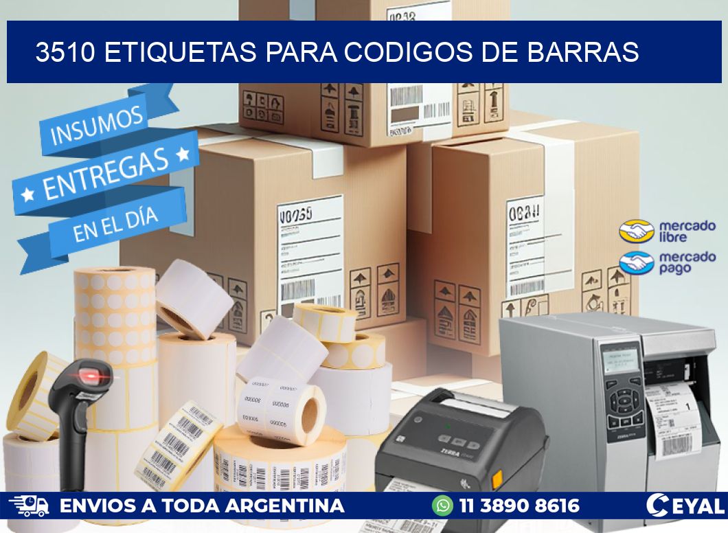 3510 ETIQUETAS PARA CODIGOS DE BARRAS