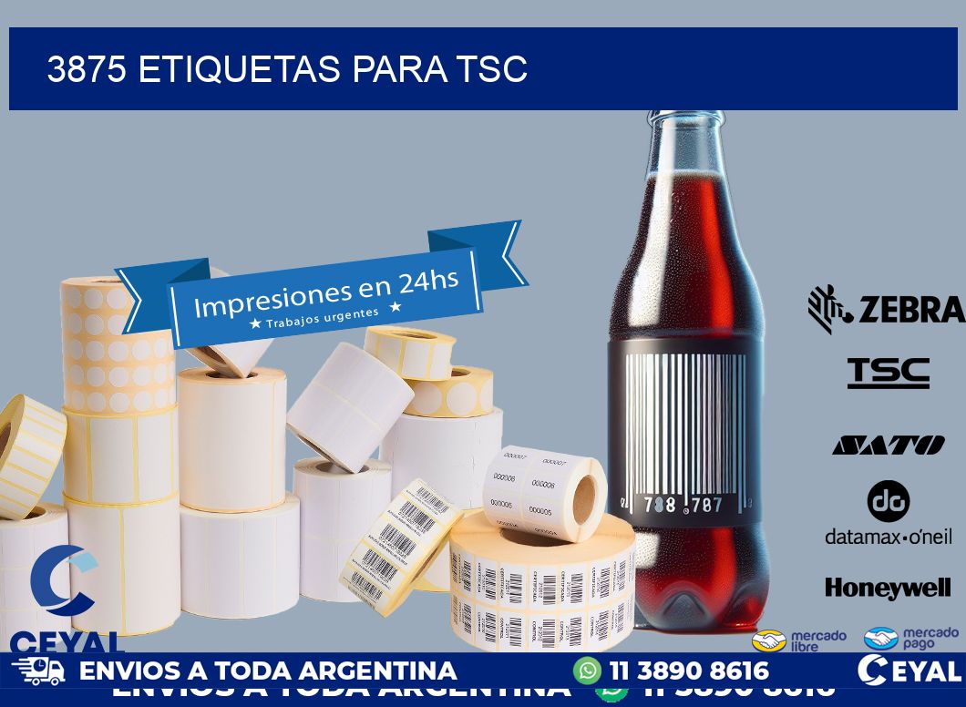 3875 ETIQUETAS PARA TSC