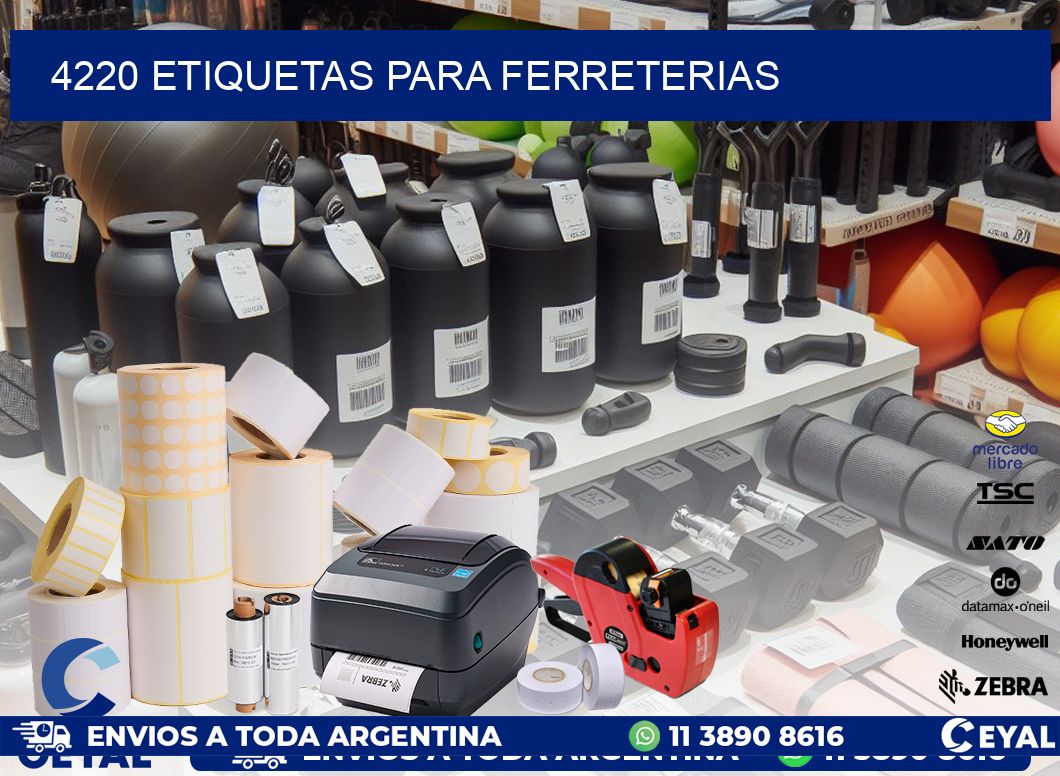 4220 ETIQUETAS PARA FERRETERIAS