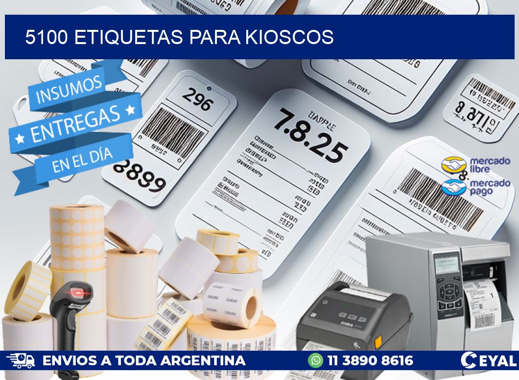 5100 ETIQUETAS PARA KIOSCOS