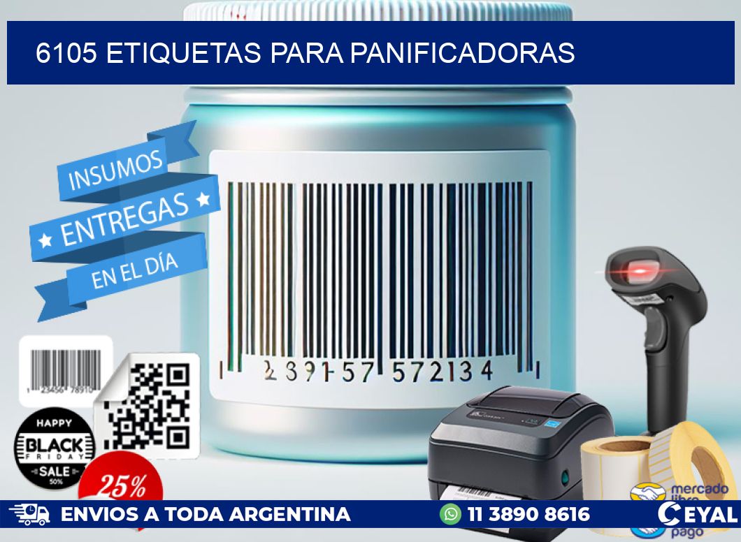 6105 ETIQUETAS PARA PANIFICADORAS