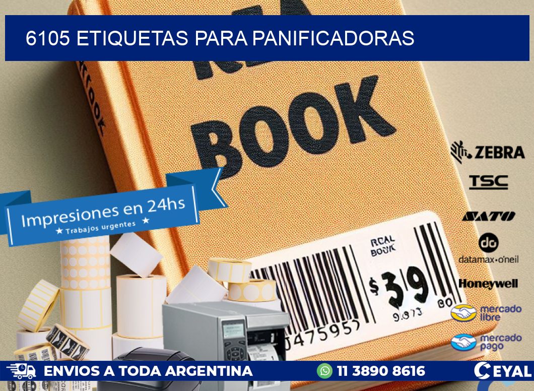 6105 ETIQUETAS PARA PANIFICADORAS