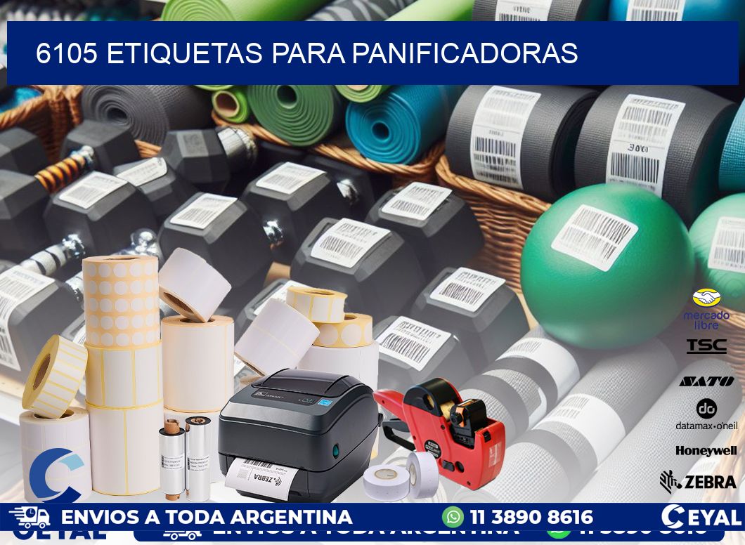 6105 ETIQUETAS PARA PANIFICADORAS