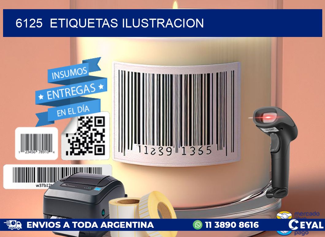 6125  ETIQUETAS ILUSTRACION