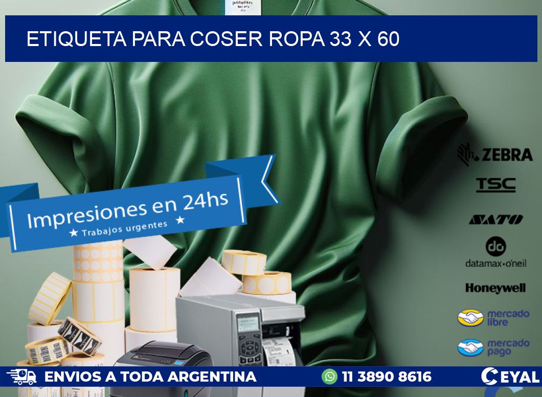 ETIQUETA PARA COSER ROPA 33 x 60