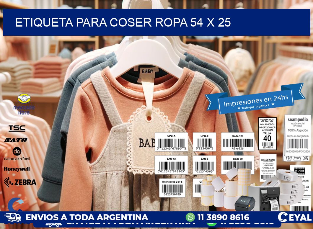 ETIQUETA PARA COSER ROPA 54 x 25