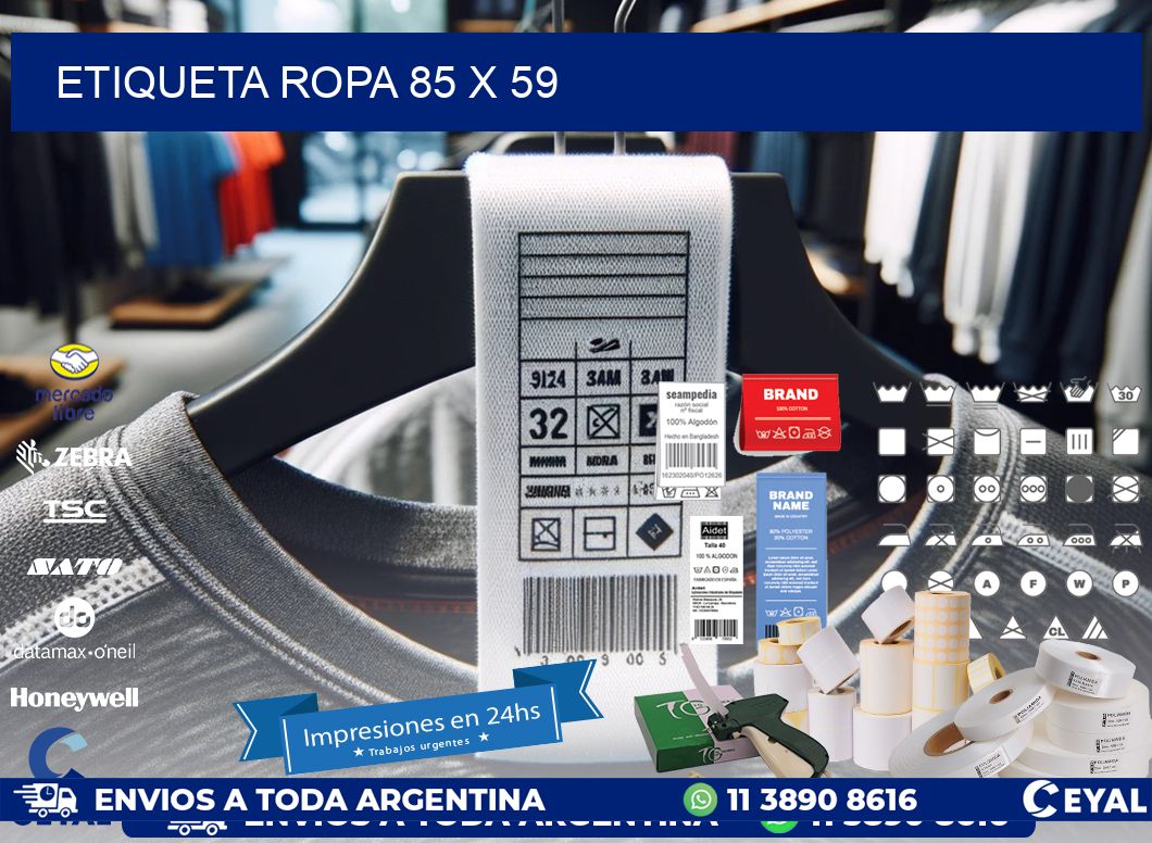 ETIQUETA ROPA 85 x 59