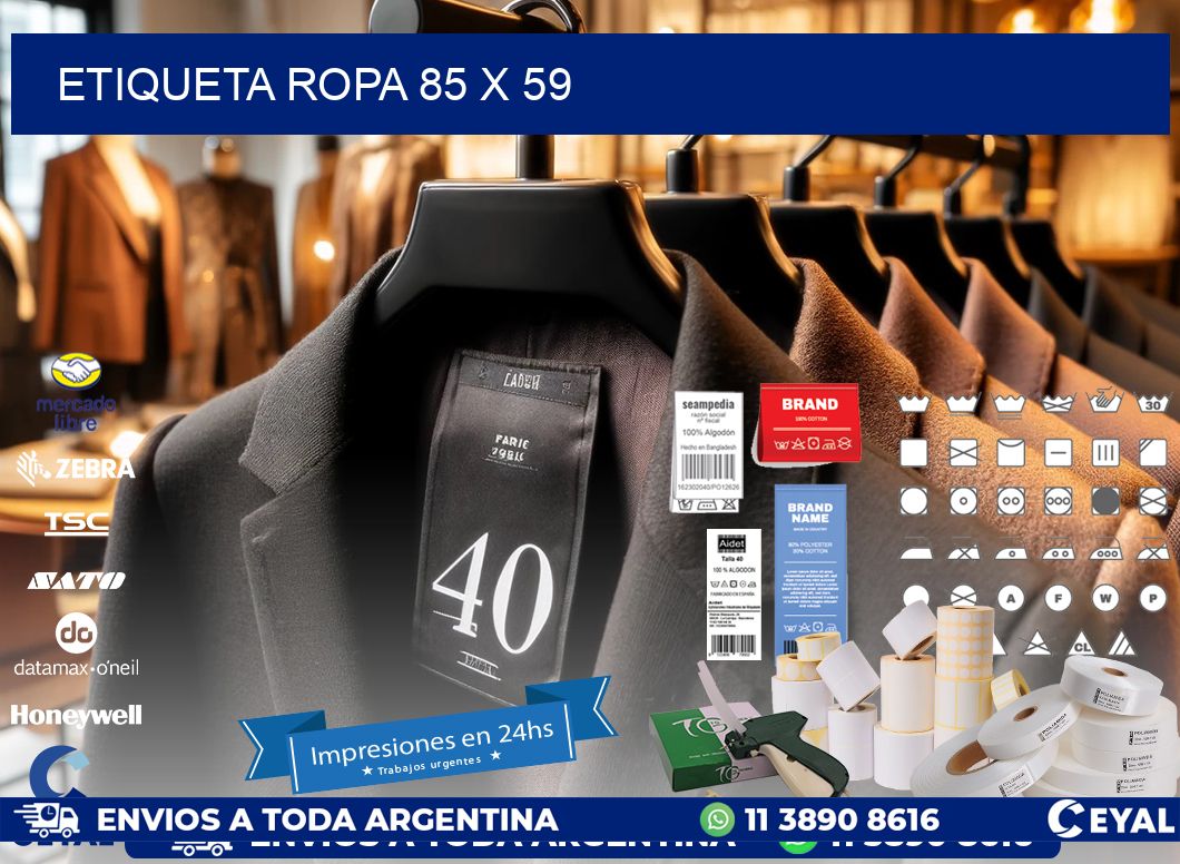 ETIQUETA ROPA 85 x 59