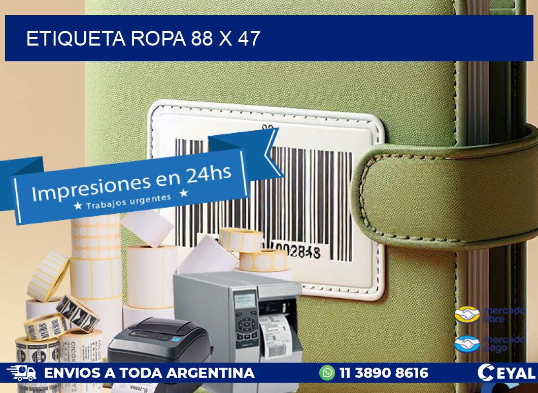 ETIQUETA ROPA 88 x 47