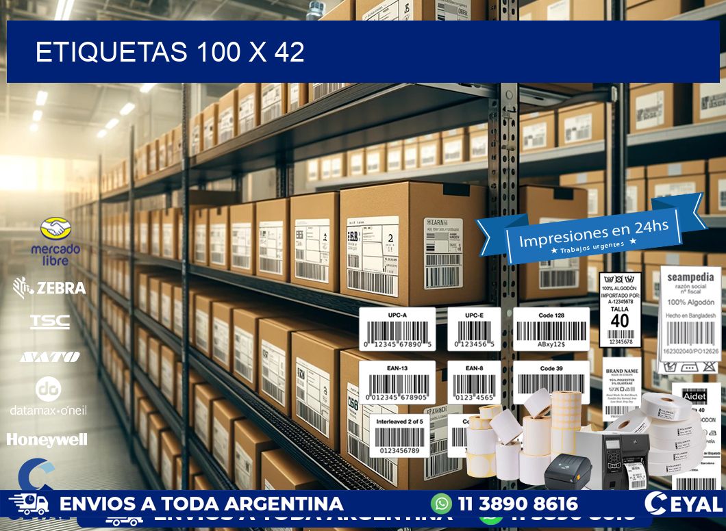 ETIQUETAS 100 x 42