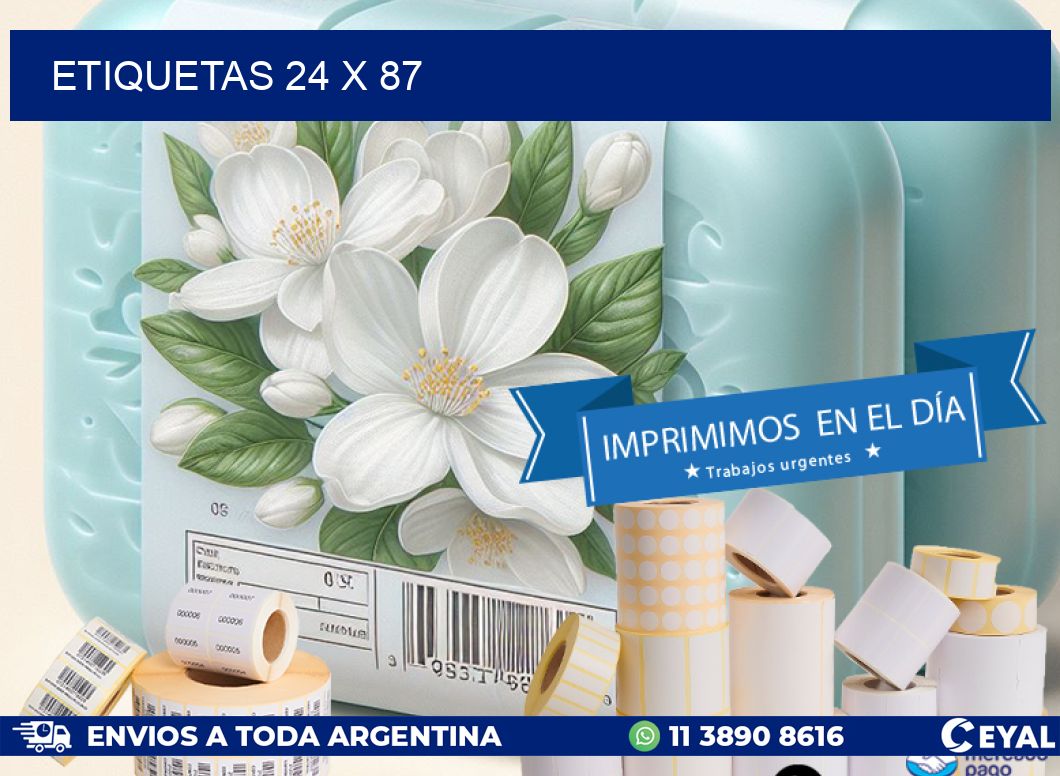 ETIQUETAS 24 x 87