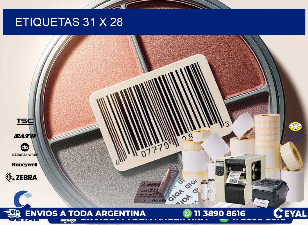ETIQUETAS 31 x 28