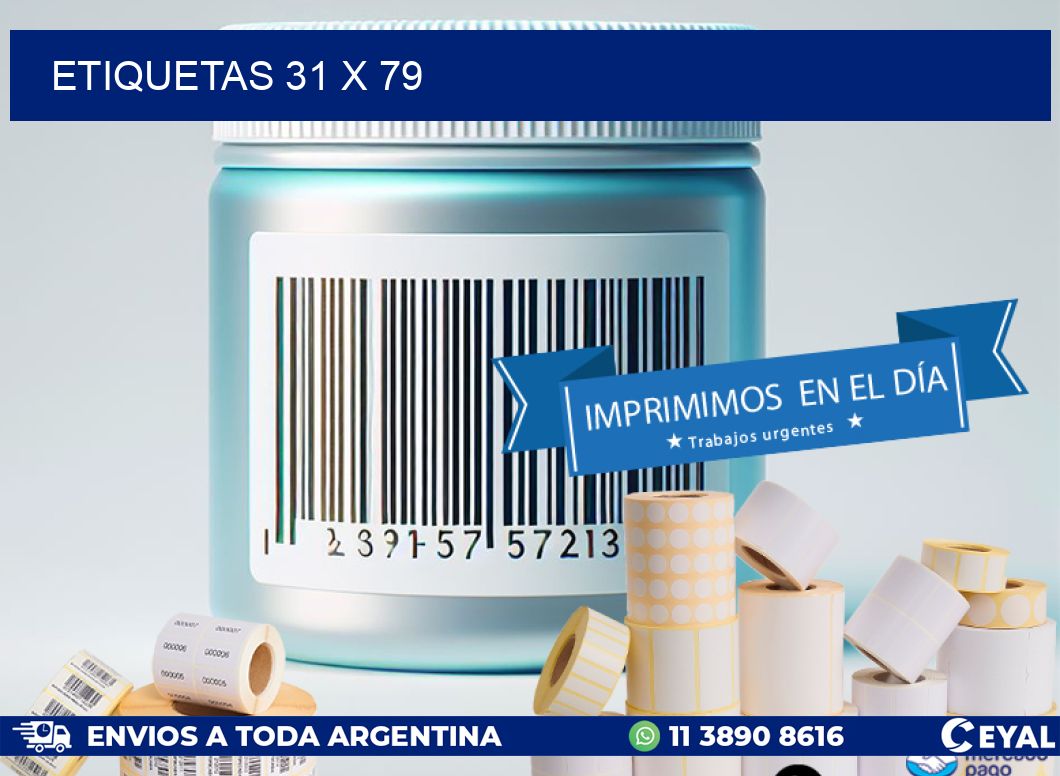 ETIQUETAS 31 x 79