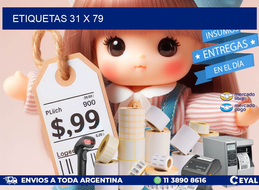 ETIQUETAS 31 x 79
