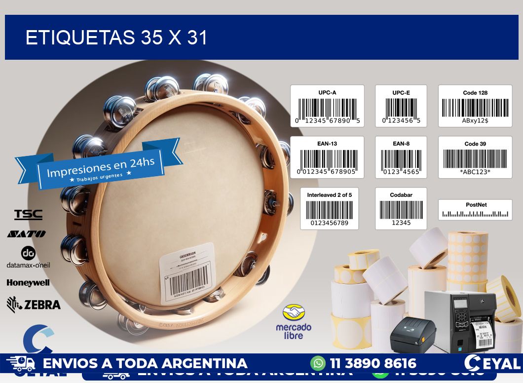 ETIQUETAS 35 x 31