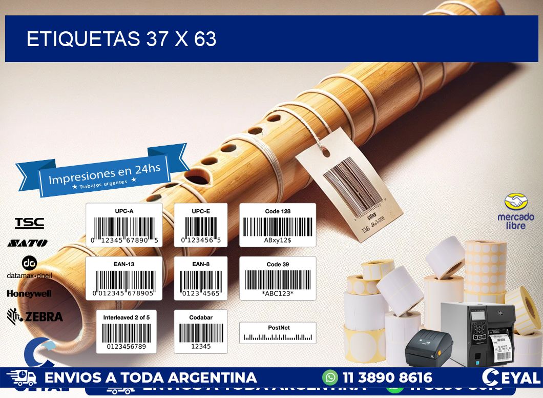 ETIQUETAS 37 x 63