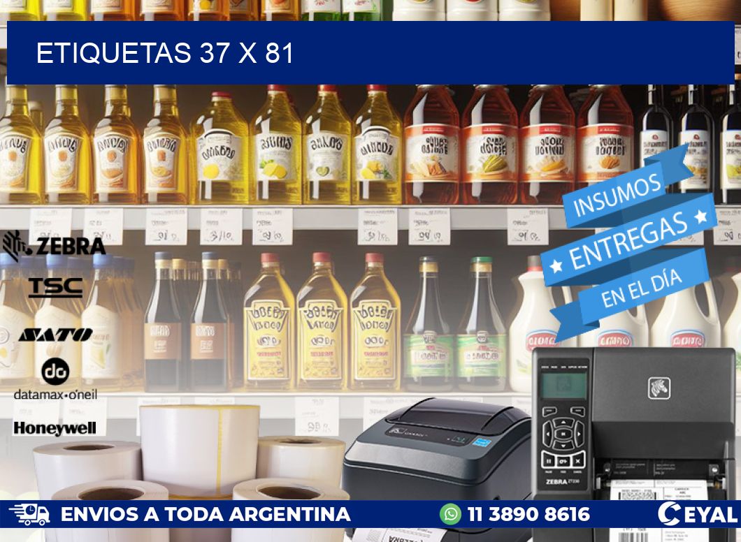 ETIQUETAS 37 x 81