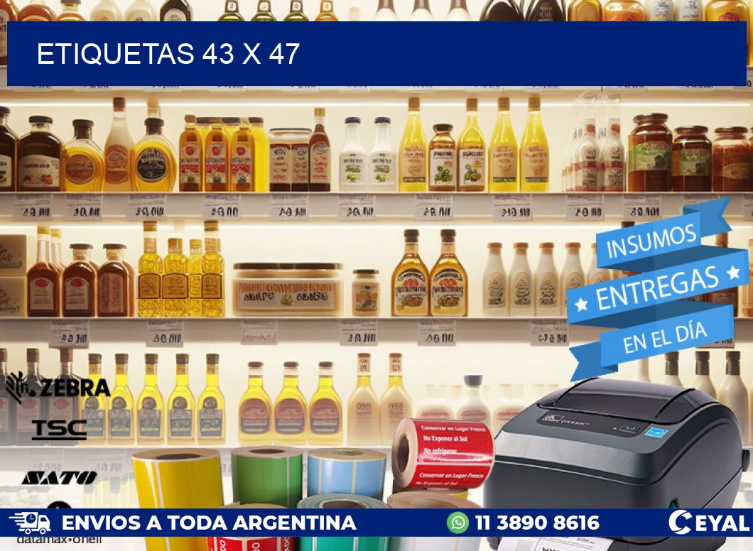 ETIQUETAS 43 x 47