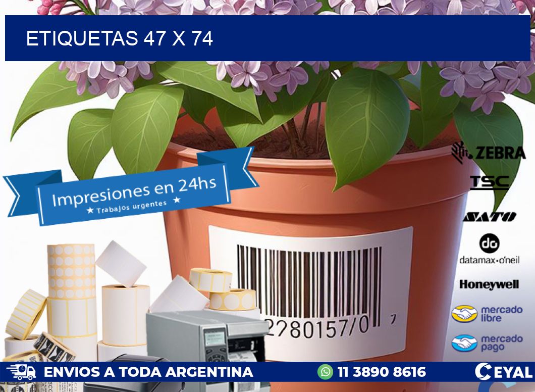 ETIQUETAS 47 x 74