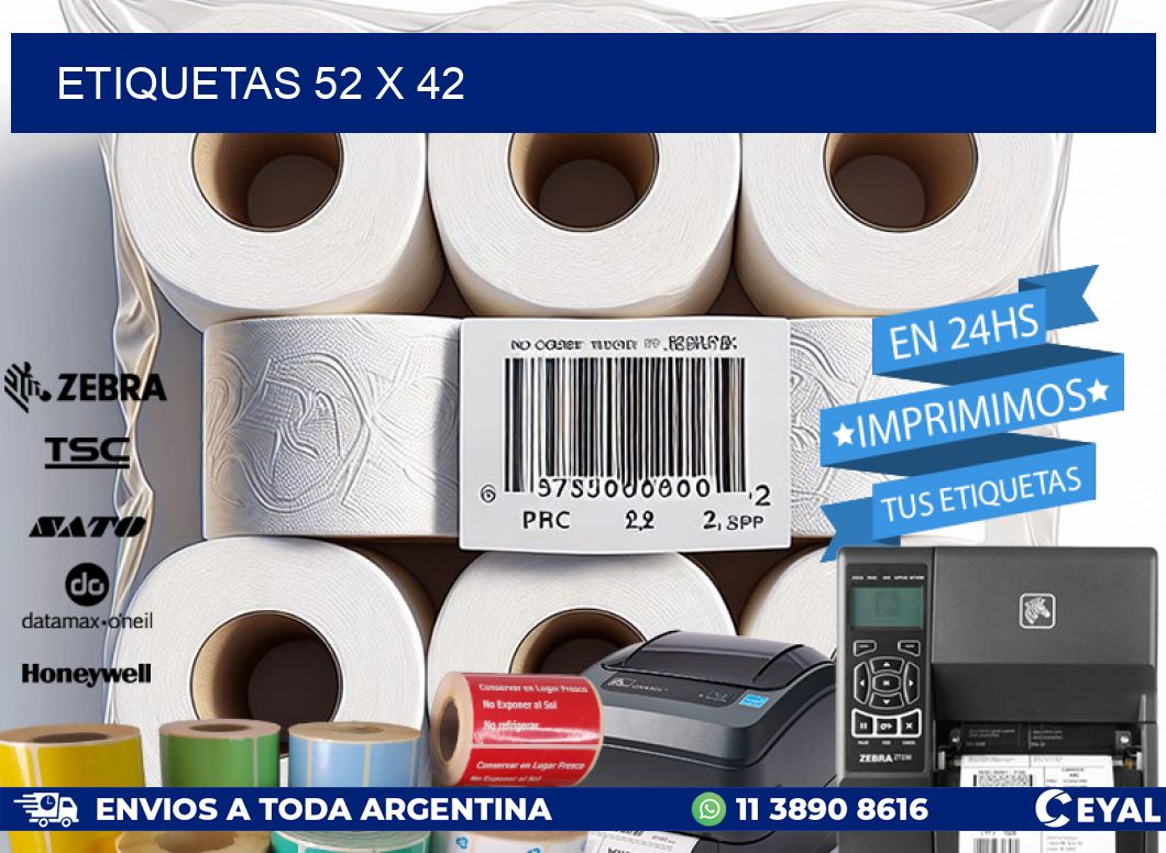 ETIQUETAS 52 x 42