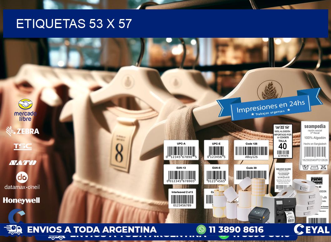 ETIQUETAS 53 x 57