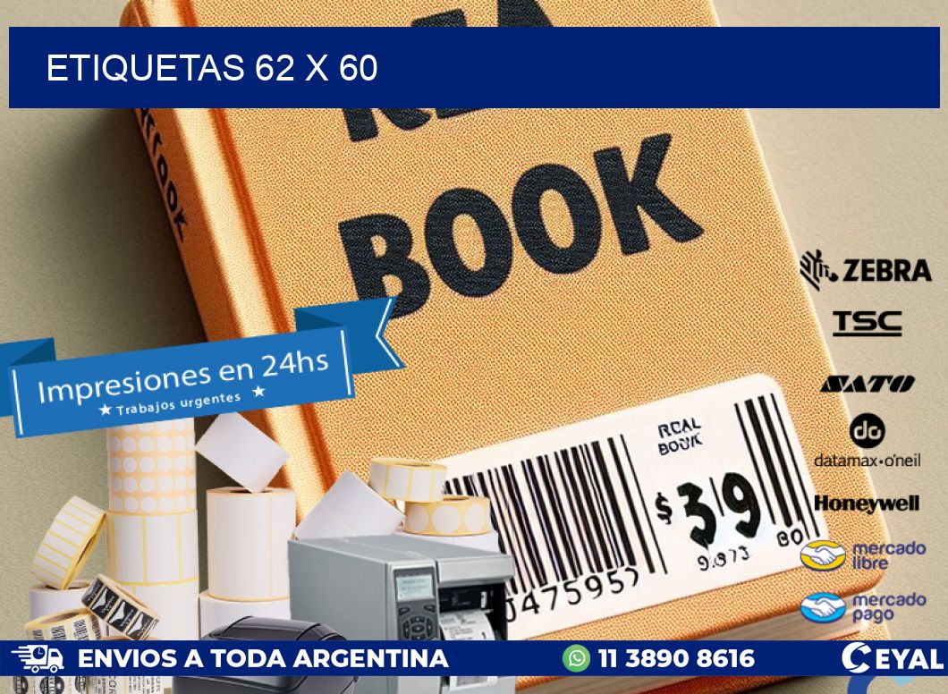 ETIQUETAS 62 x 60