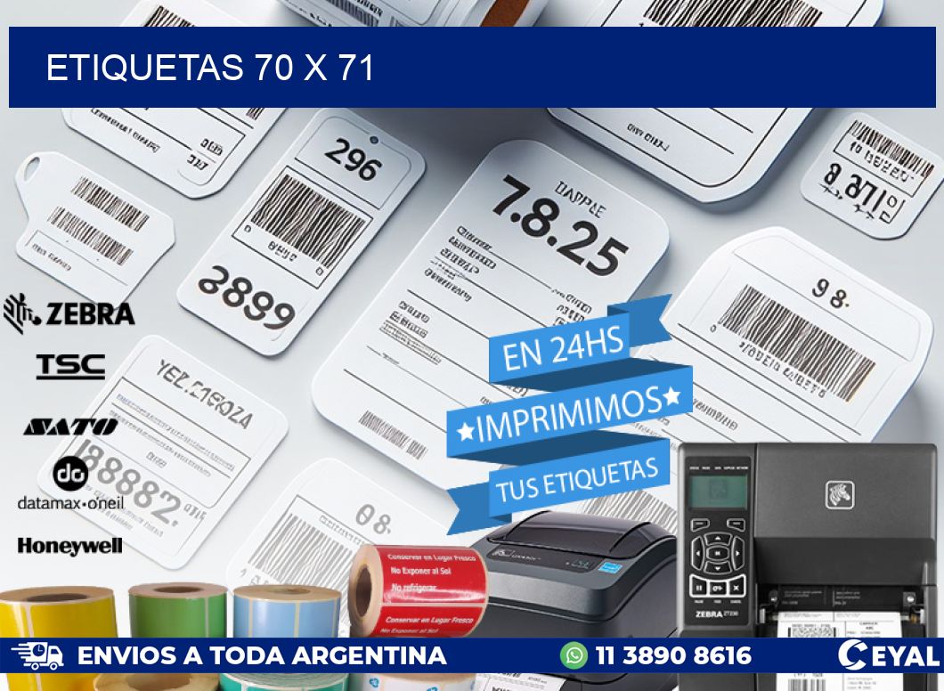 ETIQUETAS 70 x 71