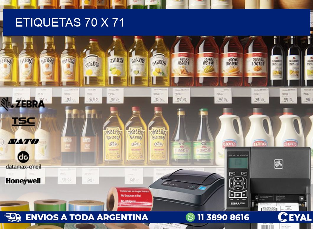 ETIQUETAS 70 x 71