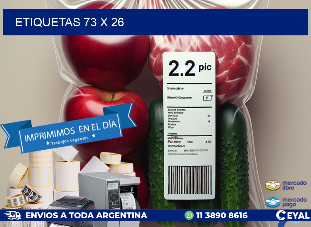 ETIQUETAS 73 x 26