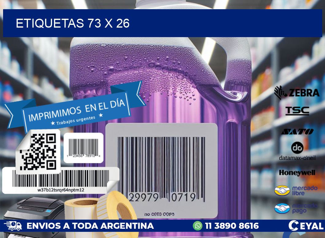 ETIQUETAS 73 x 26