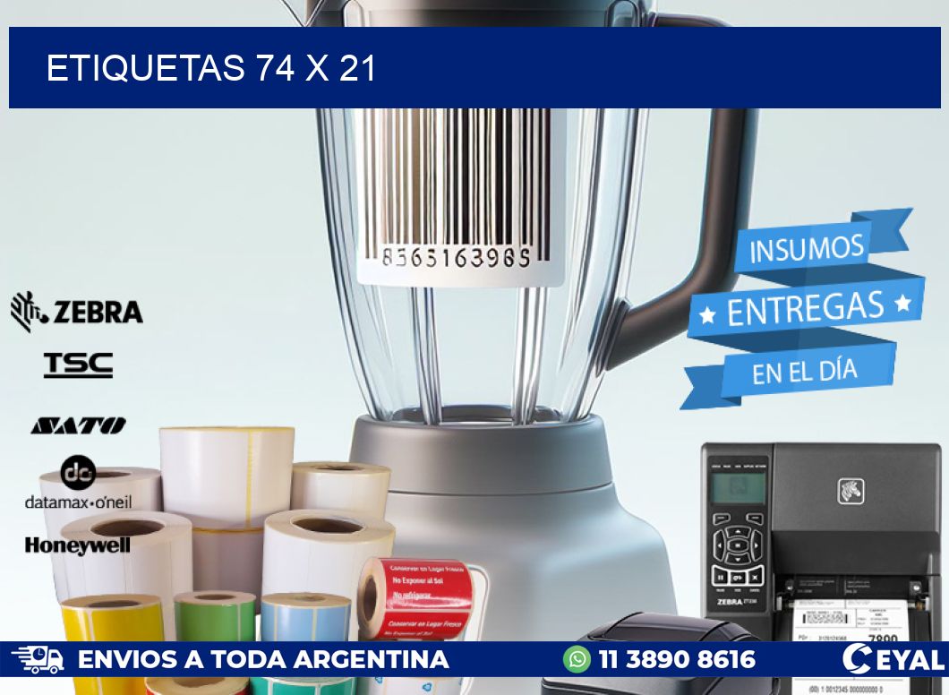 ETIQUETAS 74 x 21