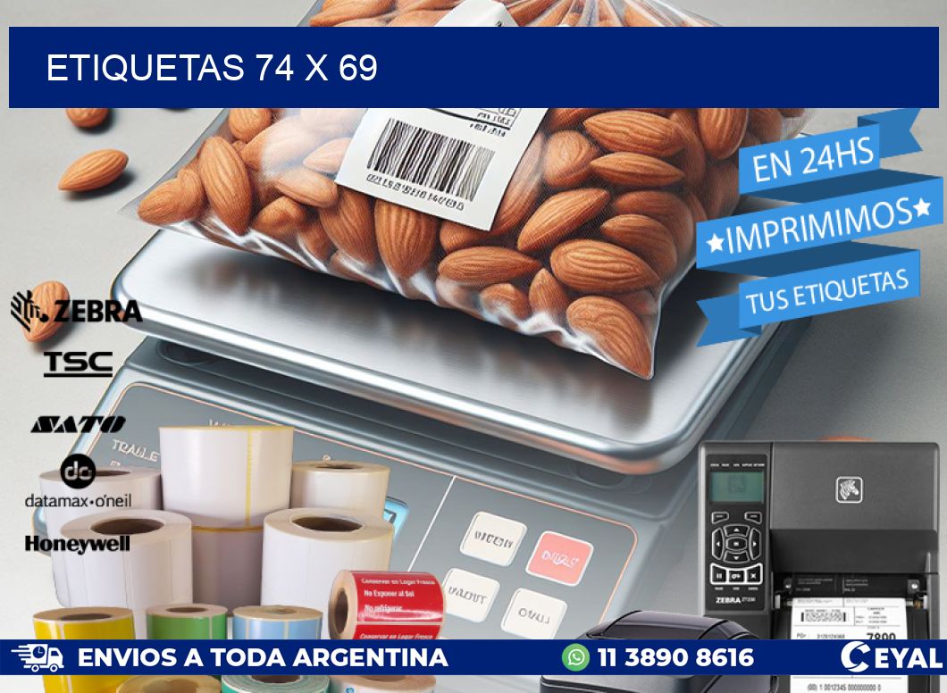 ETIQUETAS 74 x 69