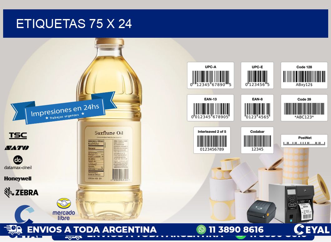 ETIQUETAS 75 x 24