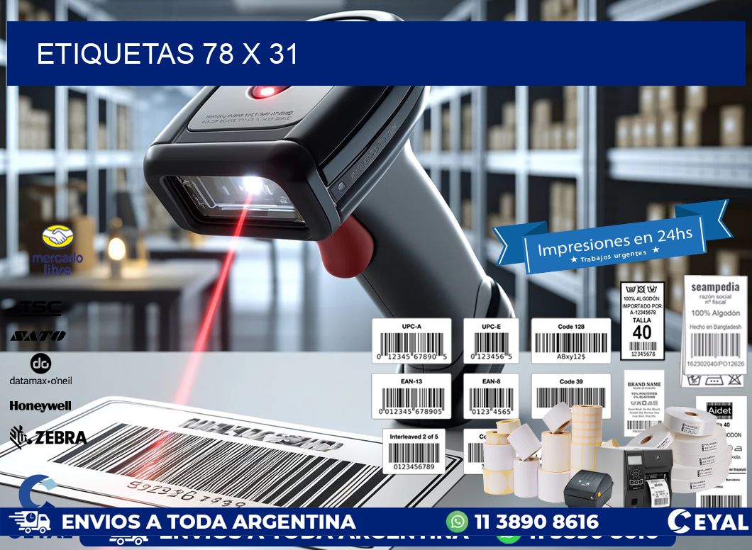 ETIQUETAS 78 x 31