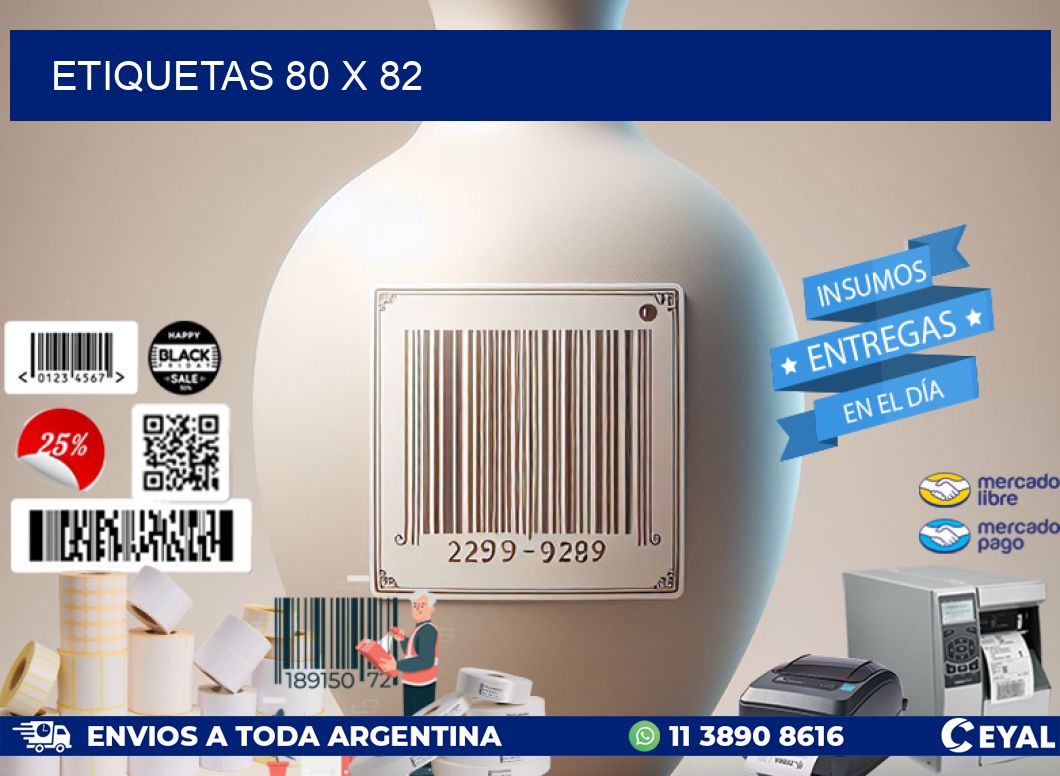 ETIQUETAS 80 x 82