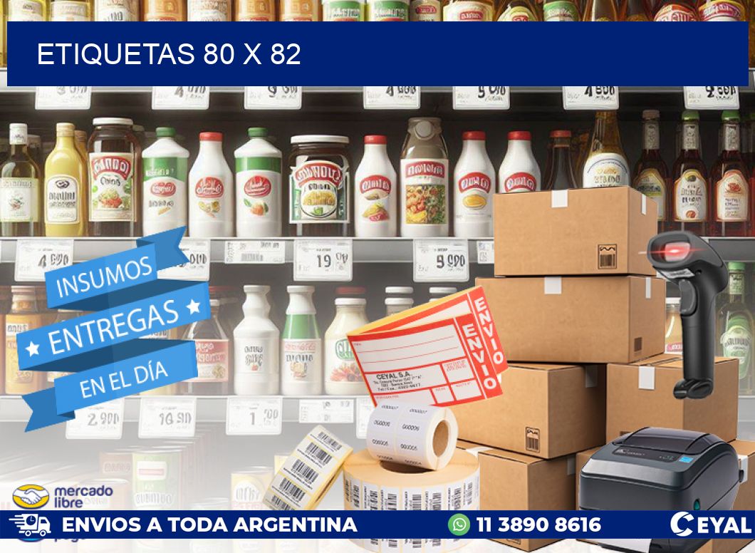 ETIQUETAS 80 x 82