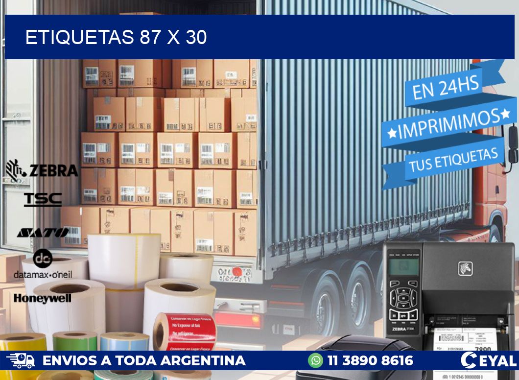 ETIQUETAS 87 x 30