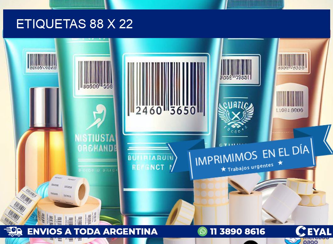 ETIQUETAS 88 x 22