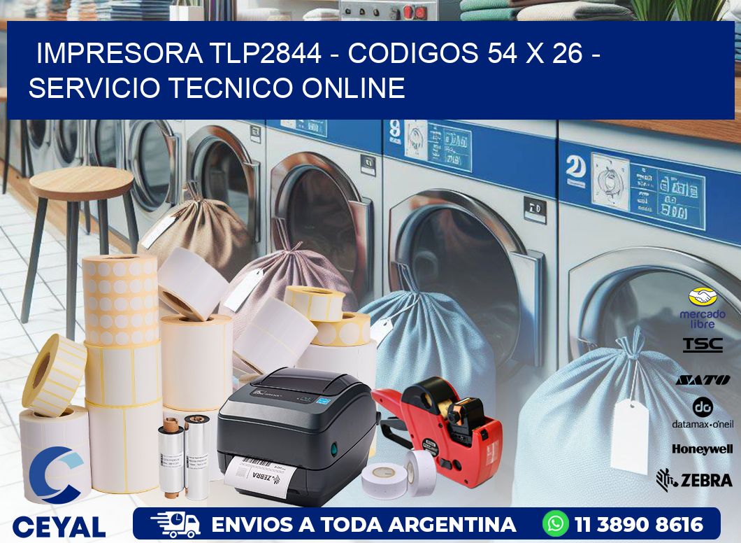 IMPRESORA TLP2844 - CODIGOS 54 x 26 - SERVICIO TECNICO ONLINE