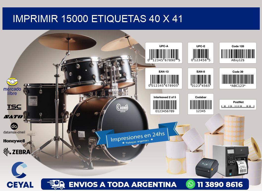 IMPRIMIR 15000 ETIQUETAS 40 x 41