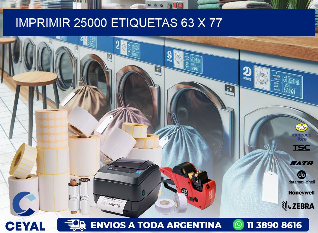 IMPRIMIR 25000 ETIQUETAS 63 x 77