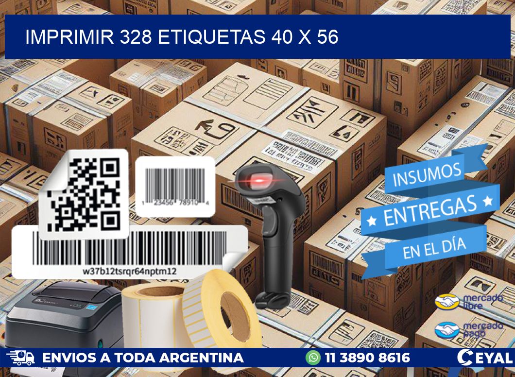 IMPRIMIR 328 ETIQUETAS 40 x 56