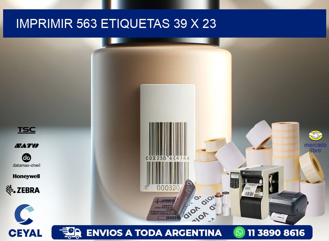 IMPRIMIR 563 ETIQUETAS 39 x 23